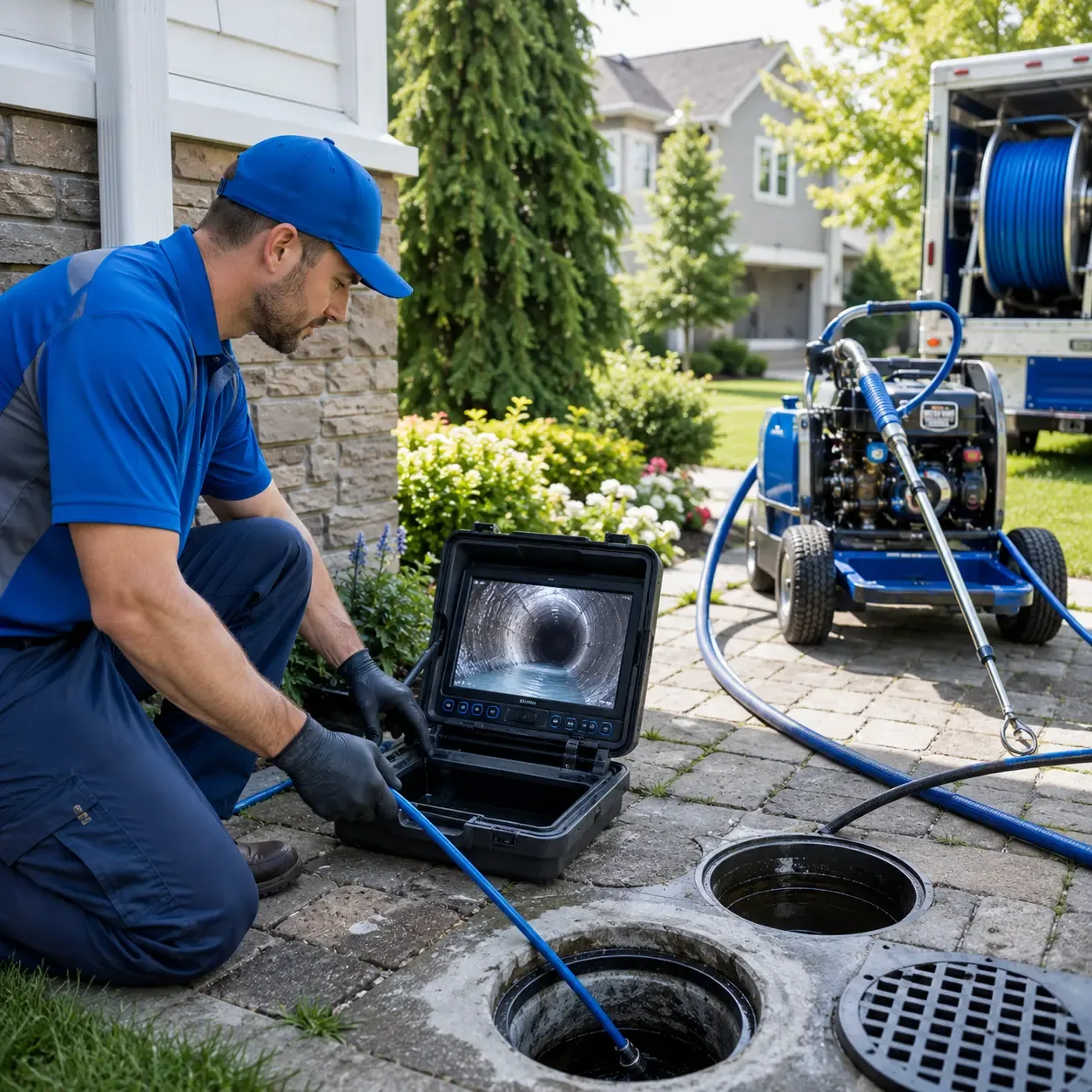 Outdoor drain cleaning professionals serving Crowell, TX
